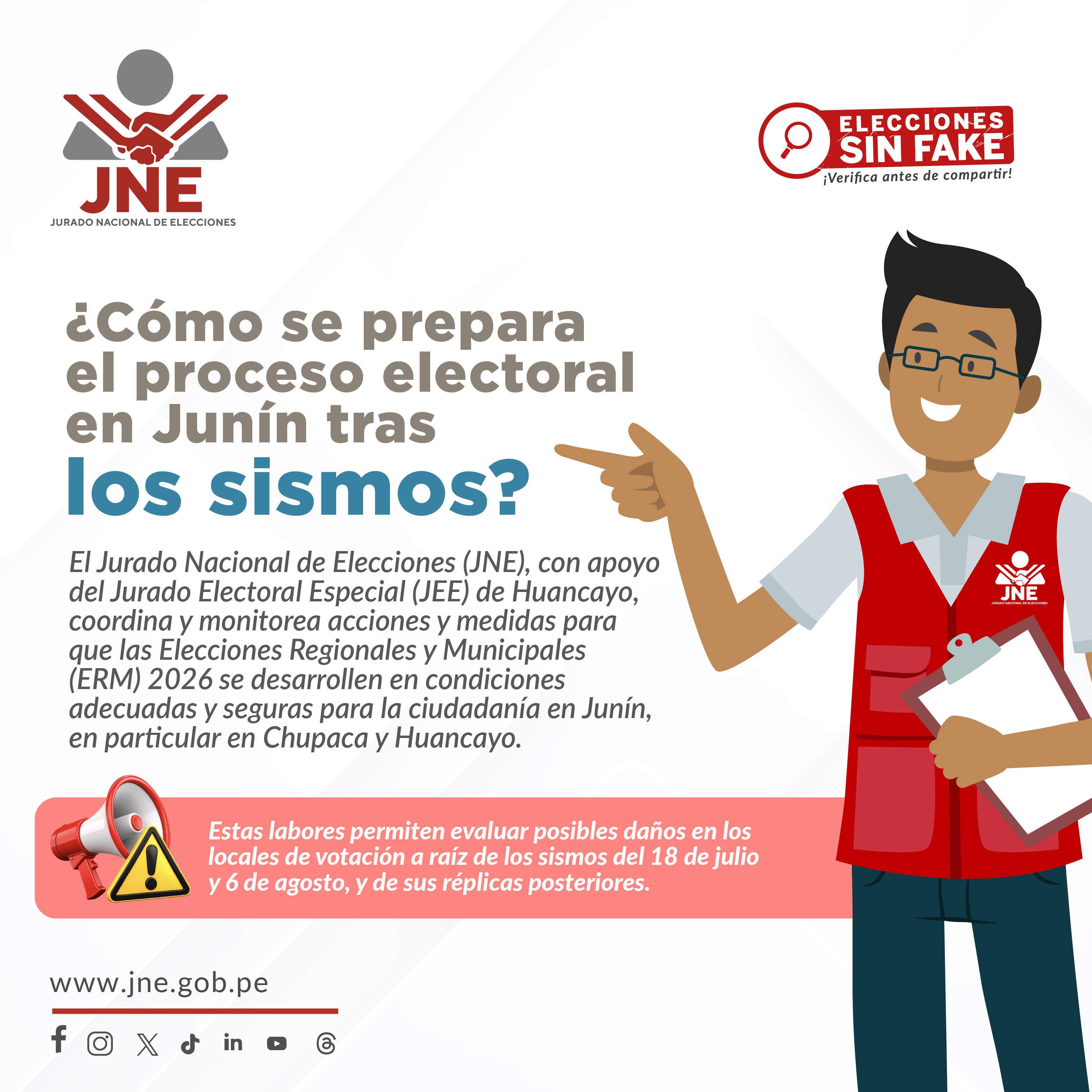 Proceso electoral en Junín tras los sismos - imagen 1