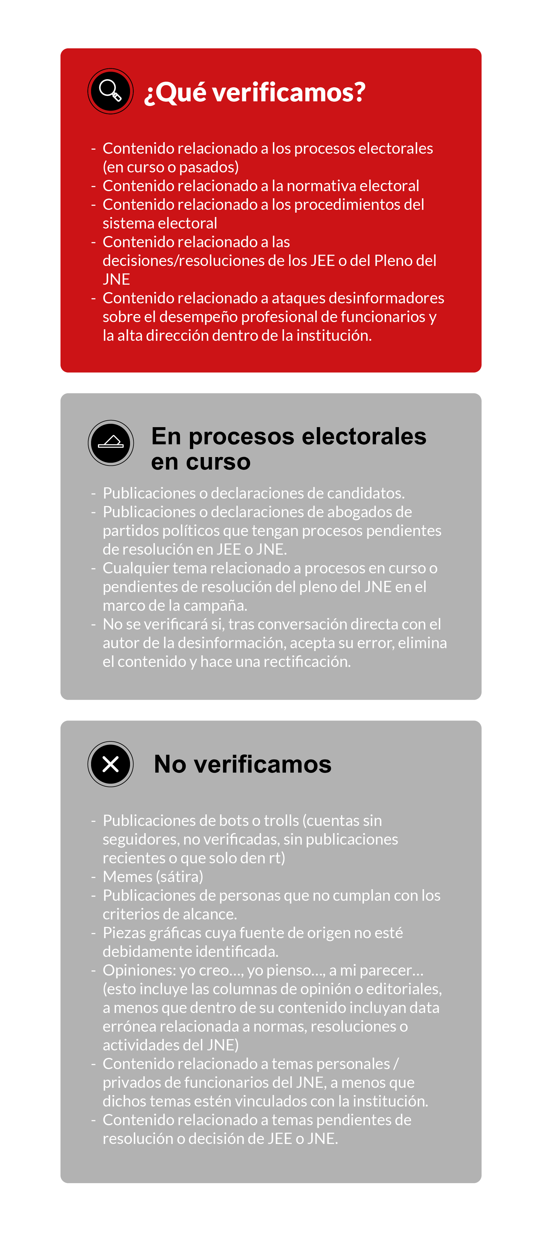 Que verificamos