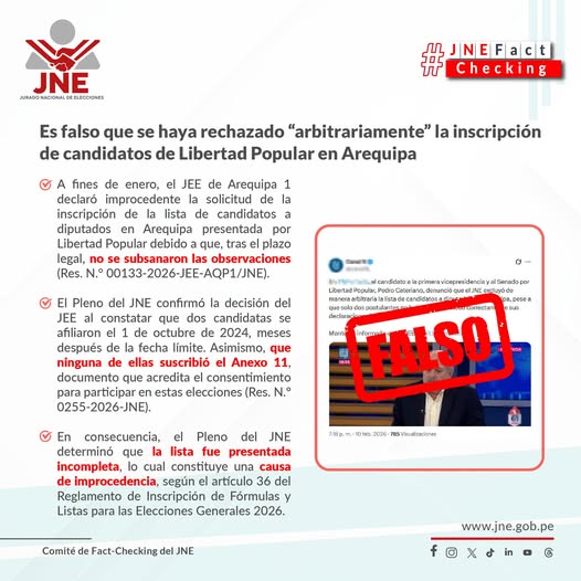 Es falso que se haya rechazado de forma arbitraria a candidatos