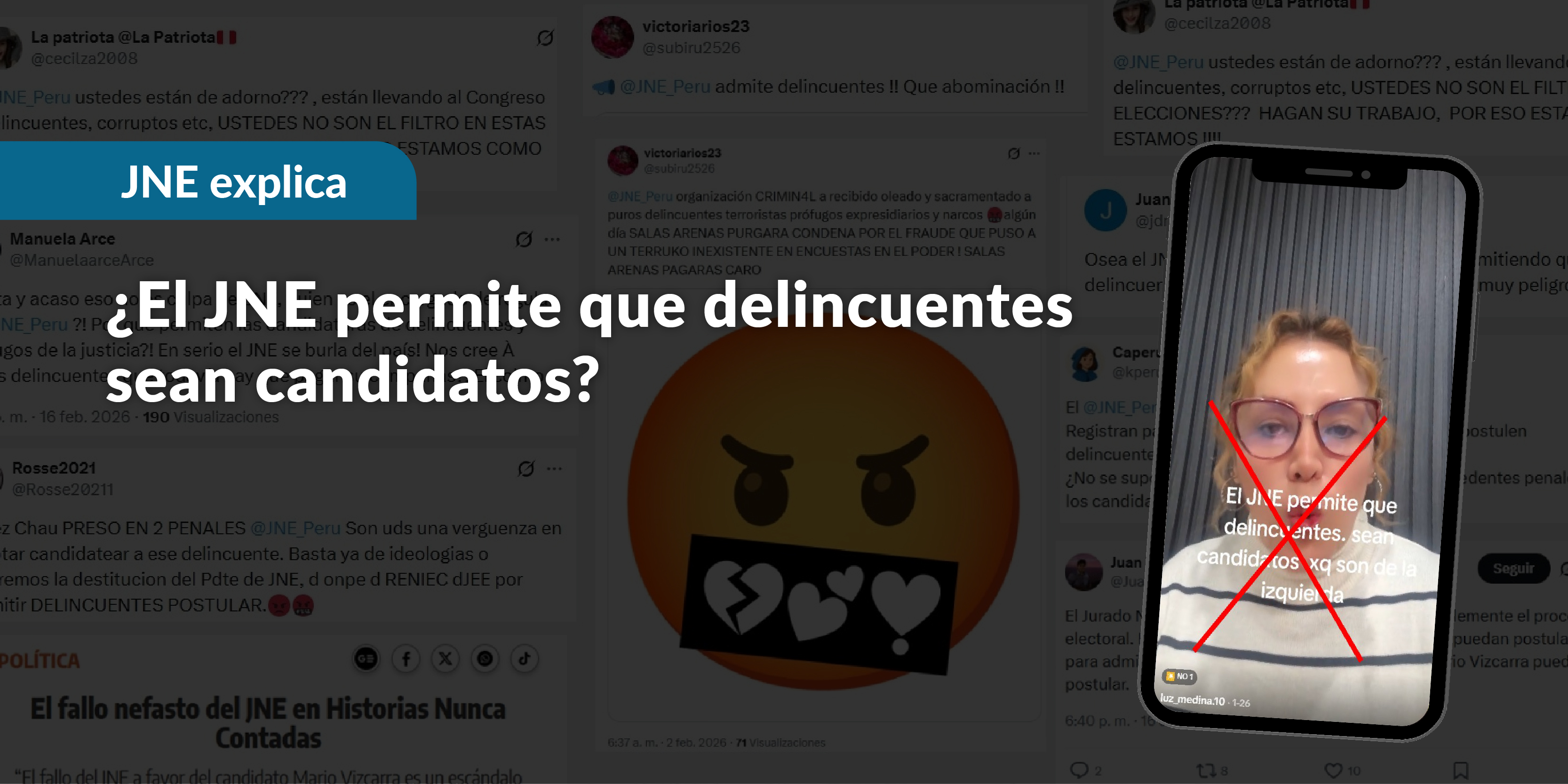 ¿El JNE determina que delincuentes sean candidatos?