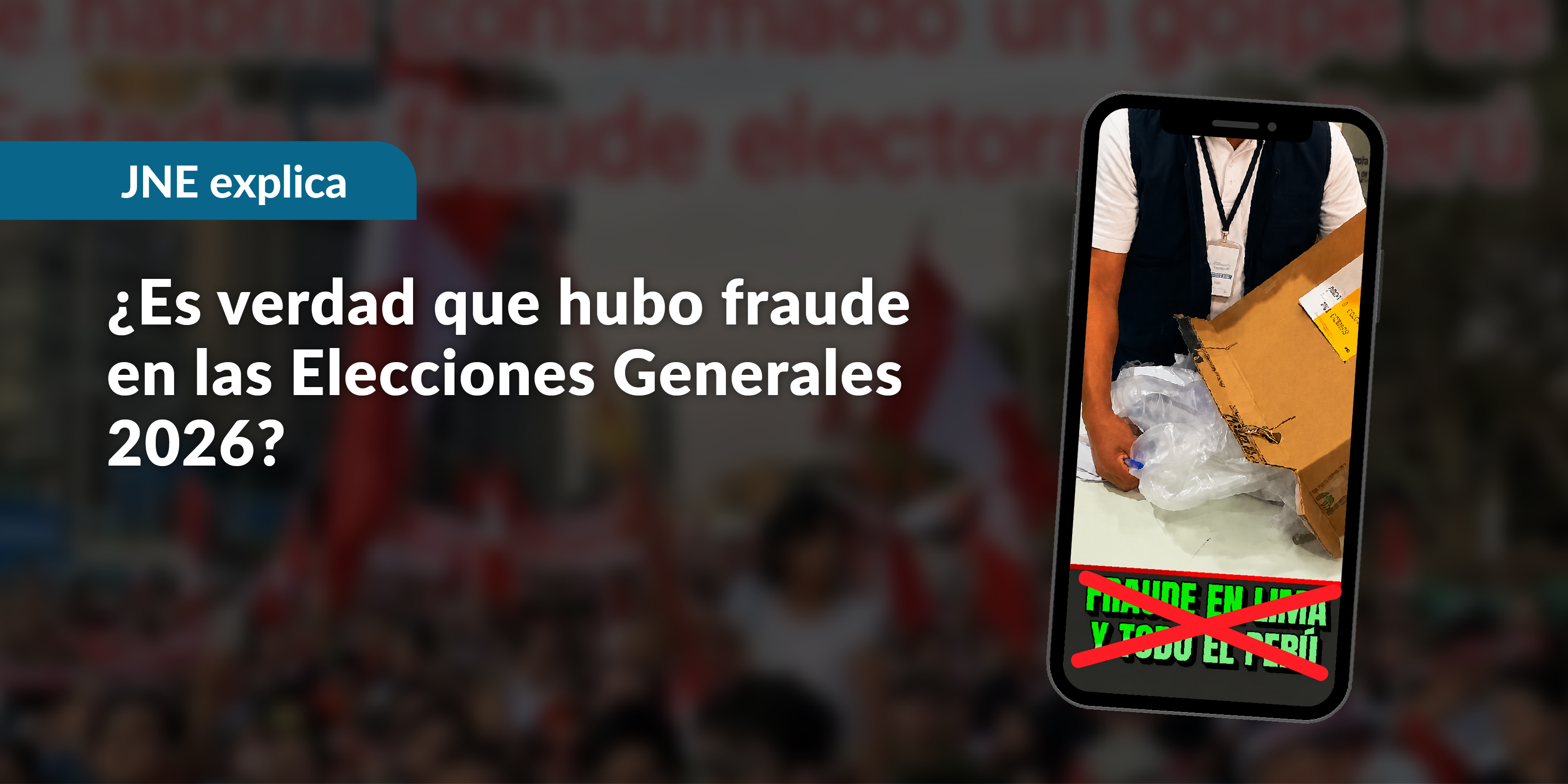 ¿Es verdad que hubo fraude en las Elecciones Generales 2026?