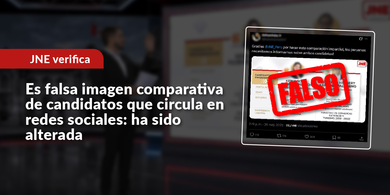 ¿Es cierto que el JNE está capturado o controlado por alguna organización política?